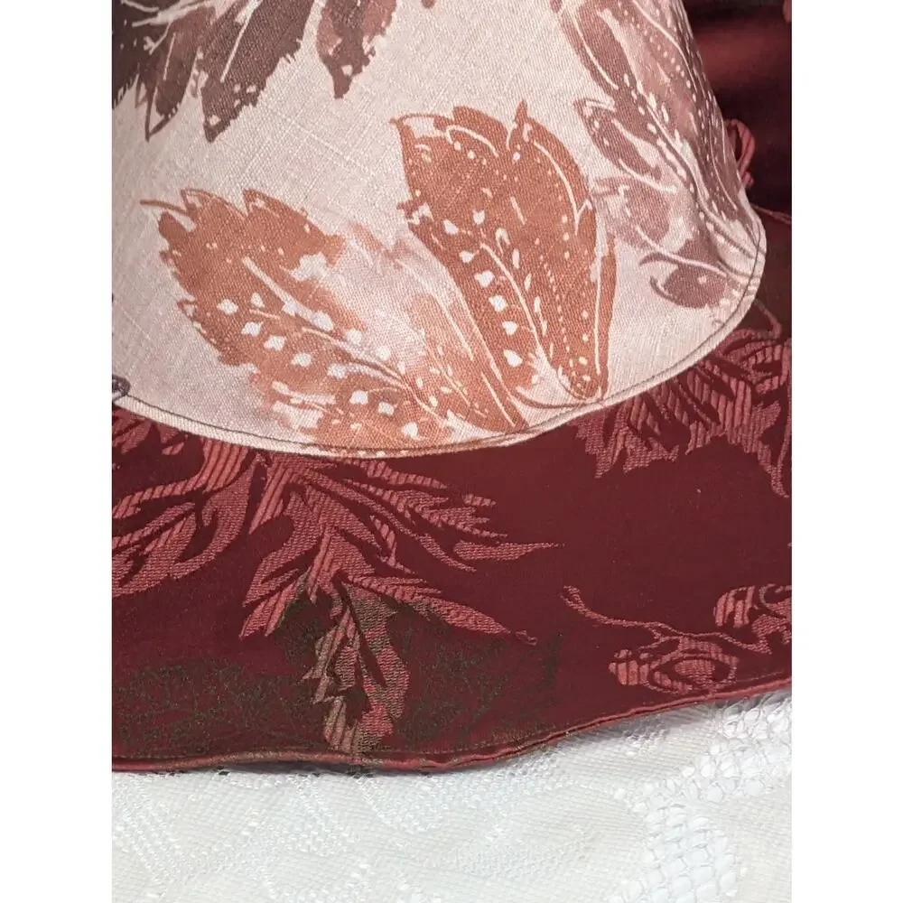 Handmade Upcycled Fall Floral Whimsy Floppy Witch Hat - 5